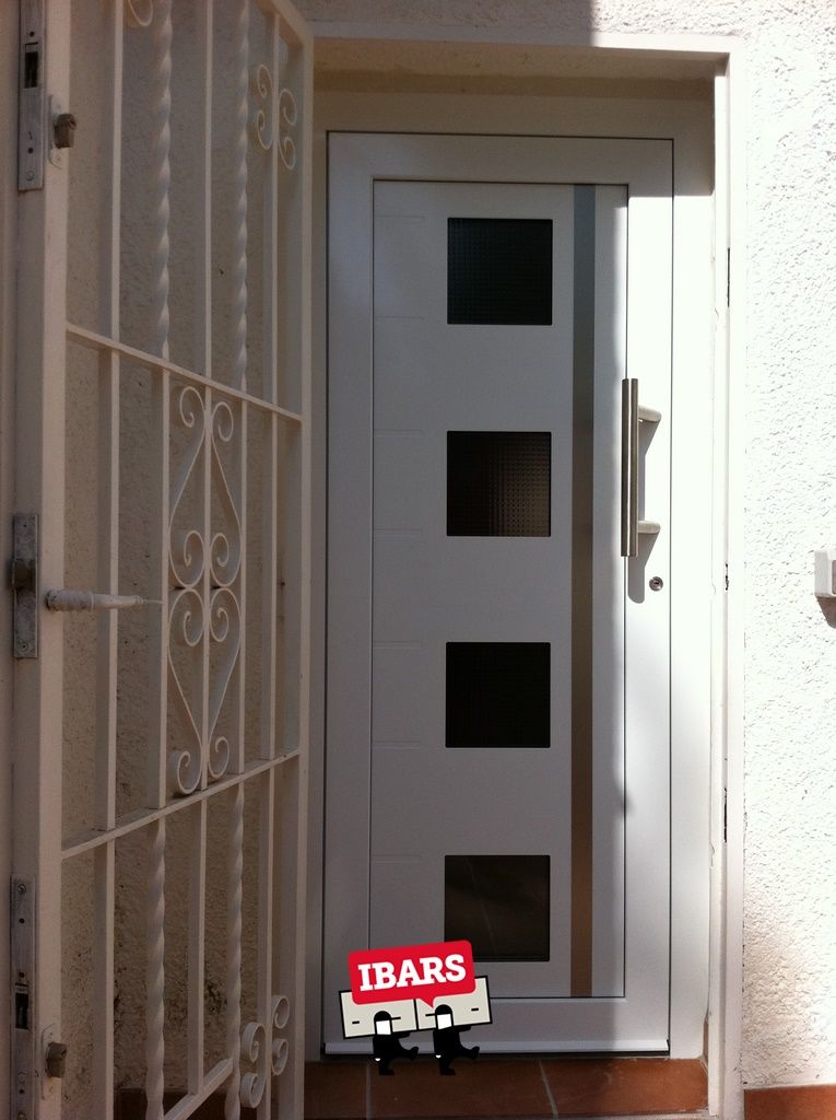 Puertas de entrada a vivienda de aluminio - Automatismos Ibars